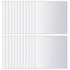 vidaXL Carreaux de miroir 48 pcs Carr&eacute; Verre