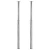 vidaXL Pieds de table t&eacute;lescopique 2 pcs Chrome 710 mm - 1100 mm