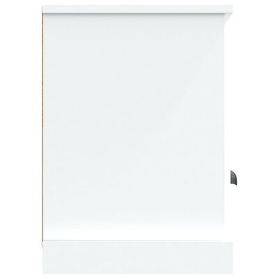 vidaXL Meuble TV blanc 100x35x50 cm bois d'ingénierie