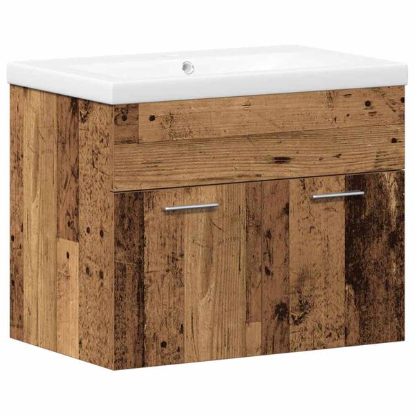 vidaXL Cabinet de salle de bain avec tiroir Bois d'ing&eacute;nierie