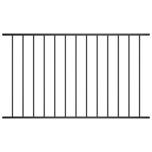 vidaXL Panneau de cl&ocirc;ture Woerden en acier thermolaqu&eacute; noir 1,7&nbsp;m x 0,75&nbsp;m