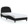 vidaXL Cadre de lit Viana sans matelas noir 90x200 cm similicuir