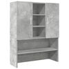 vidaXL Meuble pour machine &agrave; laver Gris b&eacute;ton 70,5x25,5x90 cm