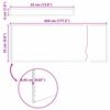 vidaXL Bordure de Pelouse 4 pcs Argent 450 x 0,05 x 15 cm