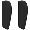 vidaXL Oreille de t&ecirc;te de lit Noir tissu