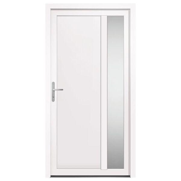 vidaXL Porte d'entr&eacute;e Blanc 108x208 cm PVC