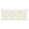 vidaXL Coussin de banc de jardin crème mélangé 120x50x7 cm tissu