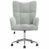 vidaXL Fauteuil relaxant Gris clair 62 x 68,5 x 105 cm Velours