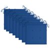 vidaXL Chaises de jardin empilables avec coussins lot de 8 Teck solide