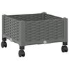 vidaXL Jardini&egrave;re avec Roues Gris clair 40 x 40 x 33 cm PP