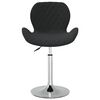 vidaXL Chaises pivotantes &agrave; manger lot de 2 Noir Velours
