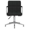 vidaXL Chaise pivotante de bureau Noir Tissu