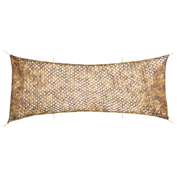 vidaXL Filet de camouflage avec sac de rangement 721x294 cm sable