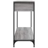 vidaXL Table console sonoma gris 100x34,5x75 cm bois d'ingénierie
