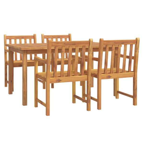 vidaXL Ensemble &agrave; manger de jardin 5 pcs Bois d'acacia solide