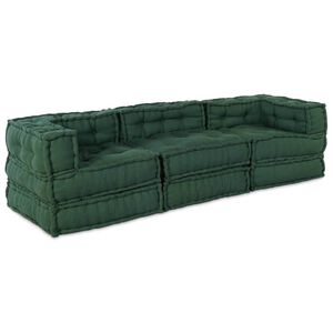 vidaXL Unit&eacute; de canap&eacute; modulaire Tissu Vert 210 x 70 x 56 cm