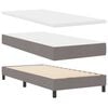 vidaXL Lit &agrave; ressorts avec matelas Taupe 80 x 200 cm tissu