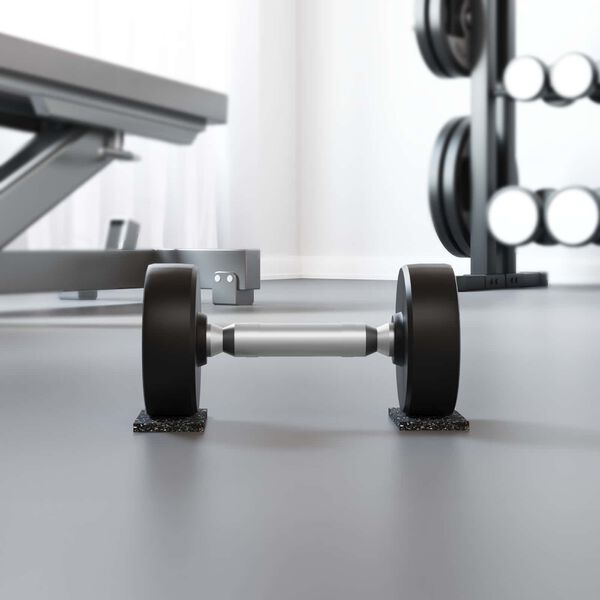 vidaXL Rouleau en caoutchouc Noir Caoutchouc