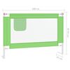 vidaXL Barrière de sécurité de lit d'enfant Vert 100x25 cm Tissu