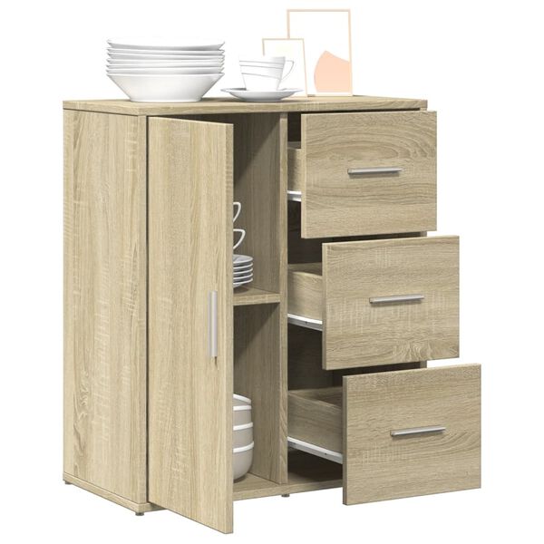 vidaXL Buffet chêne sonoma 60x31x70 cm bois d'ingénierie