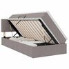 vidaXL Lit avec rangement et matelas Taupe 90 x 190 cm Velours