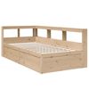 vidaXL Lit biblioth&egrave;que sans matelas 75x190 cm bois de pin massif