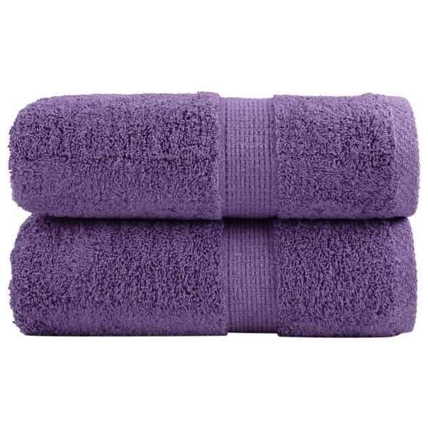 vidaXL Serviettes d'invit&eacute; de qualit&eacute; sup&eacute;rieure SOLUND 2 pcs violet