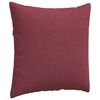 vidaXL Coussins de canapé 2 pcs Bordeaux 60 x 60 cm tissu