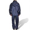 Combinaison de pluie avec capuche 2 pièces Bleu marine L