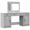 vidaXL Table de Toilette 3 pc Gris 78,5 x 41 x 135 cm
