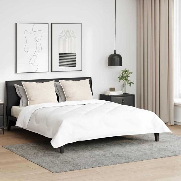 vidaXL Oreiller avec oreiller 2 pcs Blanc 60 x 80 cm Plume