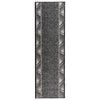 vidaXL Tapis Couloir FLORNES Tiss&eacute; Gris Zigzag 67 x 150 cm PP 7 mm