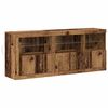vidaXL Buffet LED Bois ancien 162 x 37 x 67 cm Bois d'ing&eacute;nierie