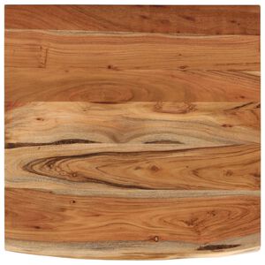 vidaXL Dessus de bureau carr&eacute; bois massif d'acacia bordure assortie