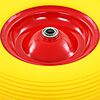 vidaXL Roue pour brouette avec axe PU solide 4.00-8 390 mm