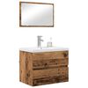 vidaXL Ensemble de mobilier de salle de bain 3 pcs Bois Ancien