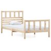 vidaXL Cadre de lit sans matelas bois massif 90x200 cm