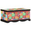 vidaXL Table basse multicolore 90x50x40 cm bois de manguier massif