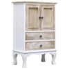 vidaXL Armoire &agrave; tiroirs Blanc 50x30x80 cm Bois