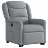 vidaXL Fauteuil inclinable Gris clair Tissu