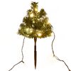 vidaXL Arbres d'allée de Noël 6 pcs avec LED blanc chaud 45 cm PVC