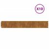vidaXL Bordures de pelouse 10 pcs 15x103 cm acier corten flexible
