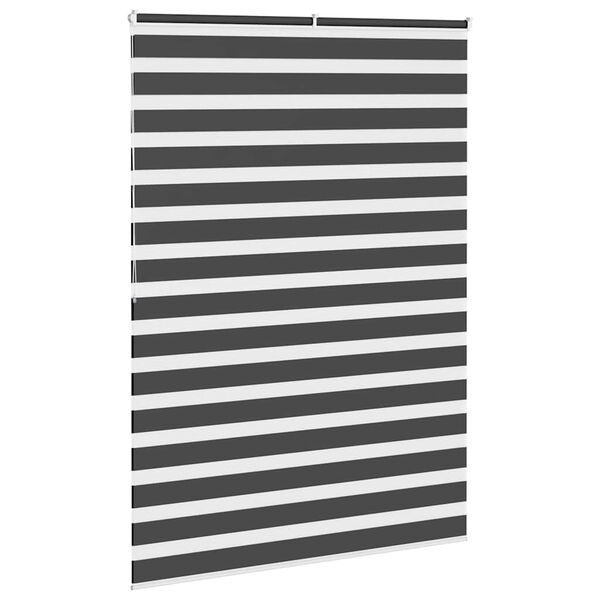 vidaXL Store z&egrave;bre noir 160x200 cm largeur du tissu 155,9 cm polyester