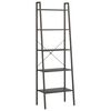 vidaXL &Eacute;tag&egrave;re sur pied 5 niveaux Noir 56x35x174 cm