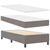 vidaXL Lit &agrave; ressorts avec matelas avec LED Taupe 100 x 200 cm tissu