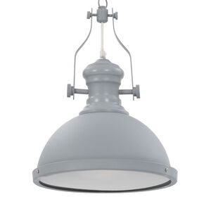 vidaXL Plafonnier Gris Rond E27
