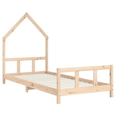 vidaXL Cadre de lit pour enfant 90x190 cm Bois de pin massif