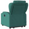 vidaXL Fauteuil inclinable de massage &eacute;lectrique Vert fonc&eacute; Tissu