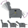 vidaXL Fauteuil de massage inclinable gris similicuir