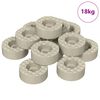 vidaXL Protecteurs de sol pour pieds de chaise 18000 pc Transparent
